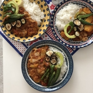 圧力鍋で簡単！ヘルシー夏野菜カレー